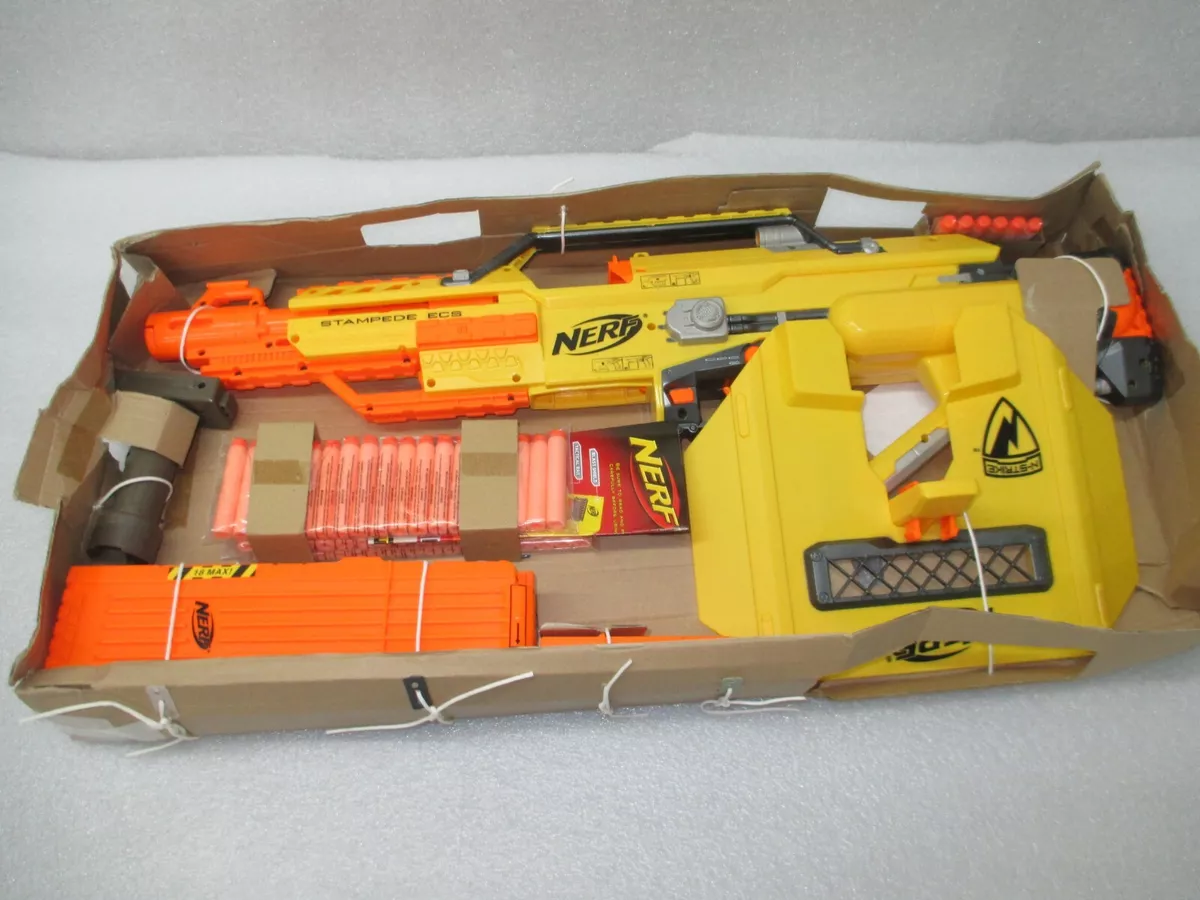 NEW NERF N-Strike Stampede ECS Ultimate Full-Auto Clip System Dart Blaster