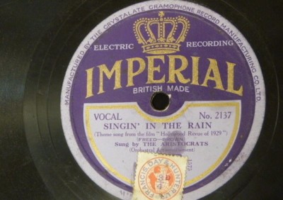 78rpm IRVING KAUFMANN your mother and mine / THE ARISTOCRATS singin in the rain