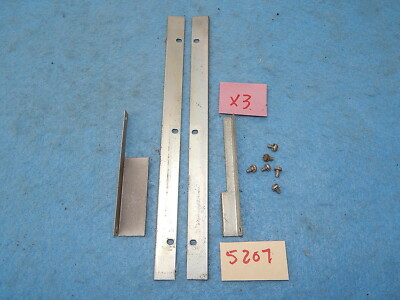 Wurlitzer wallbox 5205 5206 5207 Program Window Retaining Strips with screws