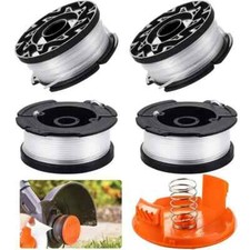 4Pcs bobine de remplacement coupe-bordures avec couvercle pour Black et Decker