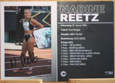 Nadine Reetz Orig Autogramm signiert Leichtathletik Olympia sexy - AK