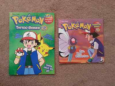 POKEMON TATTOO SERIES #2 maze wordfind etc & ADVENTURE SERIES #1 reader comic 