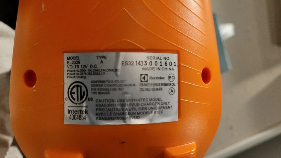 Paquete de baterías para aspiradora Electrolux 12V EL2029 TIPO A Foto 2 de 3