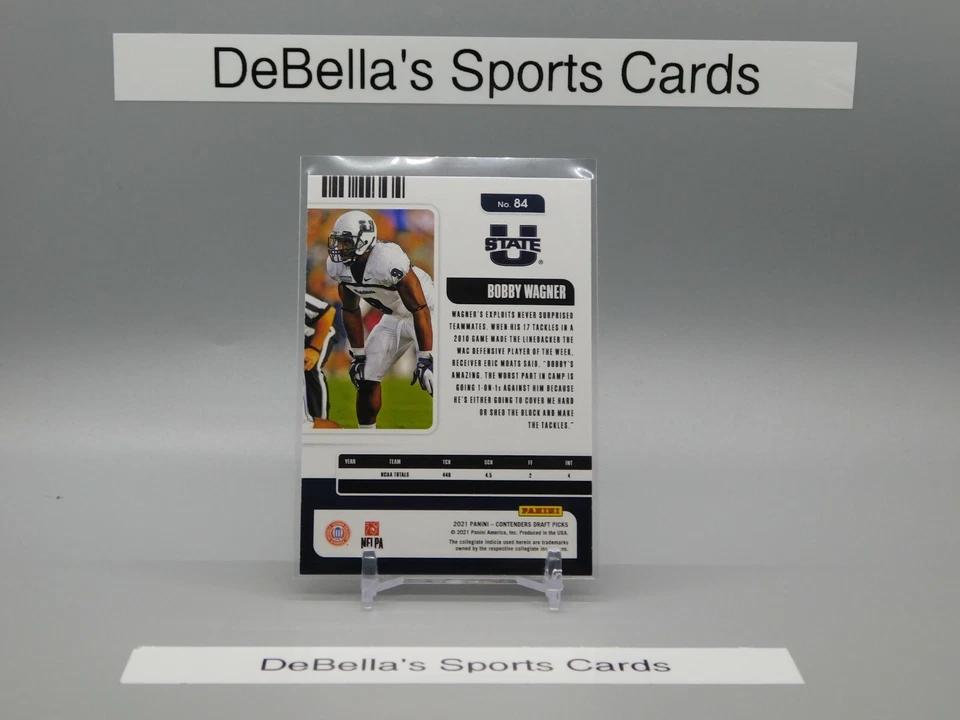 Bobby Wagner 2021 CONTENDERS DRAFT PICKS GAME TICKET RED FOIL #84 - Image 2 of 2