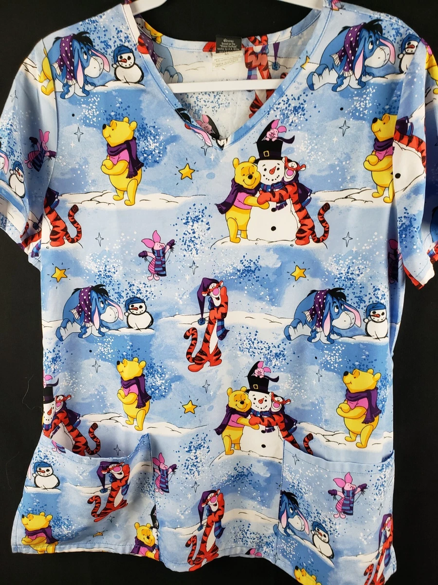 Tigger scrub shop top