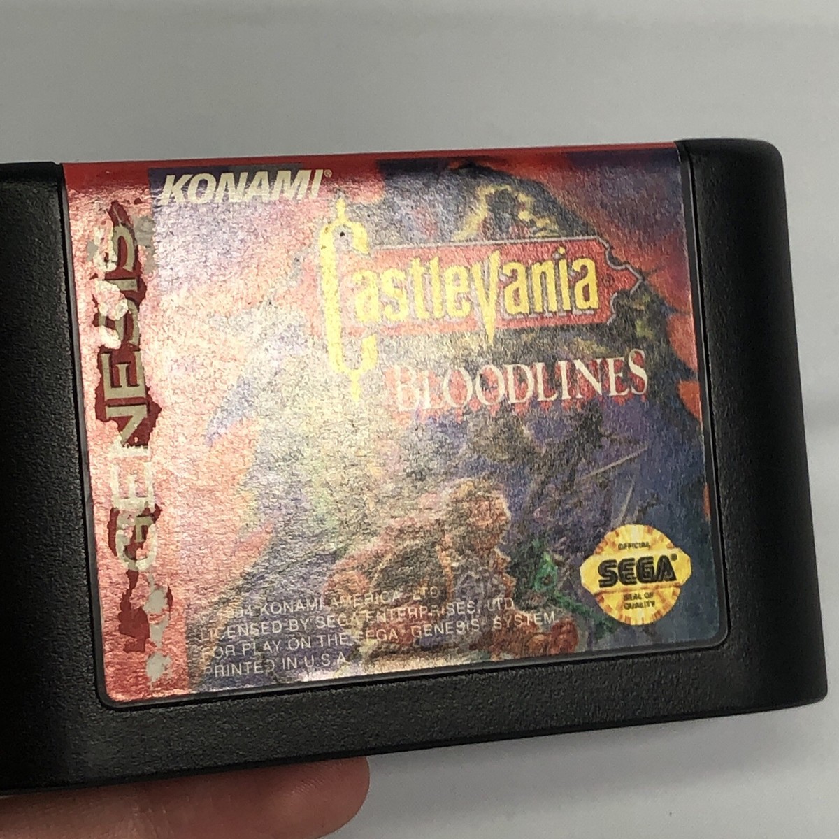 Castlevania: Bloodlines (Sega Genesis, 1994) Authentic Cart Castlevania: Bloodlines (Sega Genesis, 1994) Authentic Cart