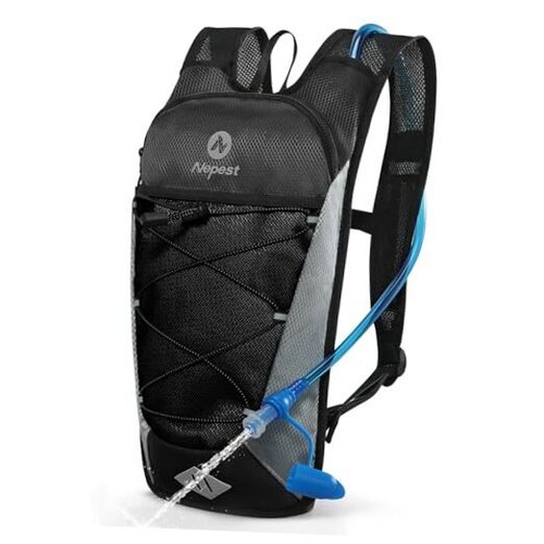 Hydration Backpack with 2L Water Bladder for Cycling, Water Backpack for Black