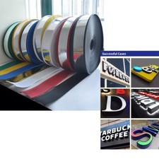 3.14" x 100ft Aluminum Trim Cap Coil Strip for Channel Letter Sign Board Coil