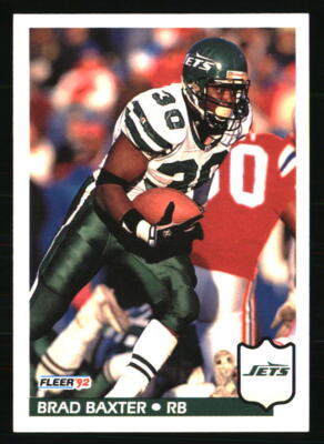 Brad Baxter 1992 Fleer #303 FOOTBALL Card