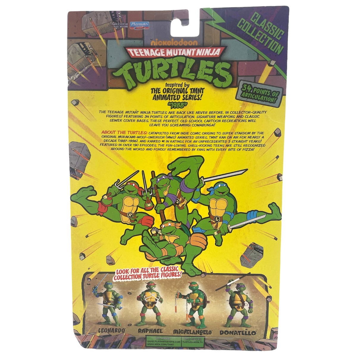 Teenage Mutant Ninja Turtles Classic Collection 1988 Michelangelo