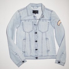 Hurley Womens Lightweight Denim Button Up Jacket Small Denim Blue Small