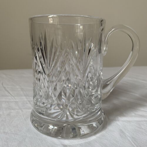 Whitefriars Bleikristall Bierkrug Krug Stein Feuerstein