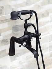 Oil Rubbed Bronze Clawfoot Bath Tub Faucet with Handshower Deck Mounted stf503