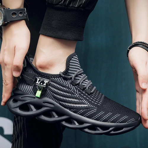 Herren Slipper Laufschuhe Atmungsaktiv Leicht Mode Rutschfest Turnschuhe - Bild 9 von 27