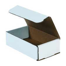 Aviditi White Corrugated Cardboard Mailing Boxes, 9" x 5" x 3" Assorted Sizes