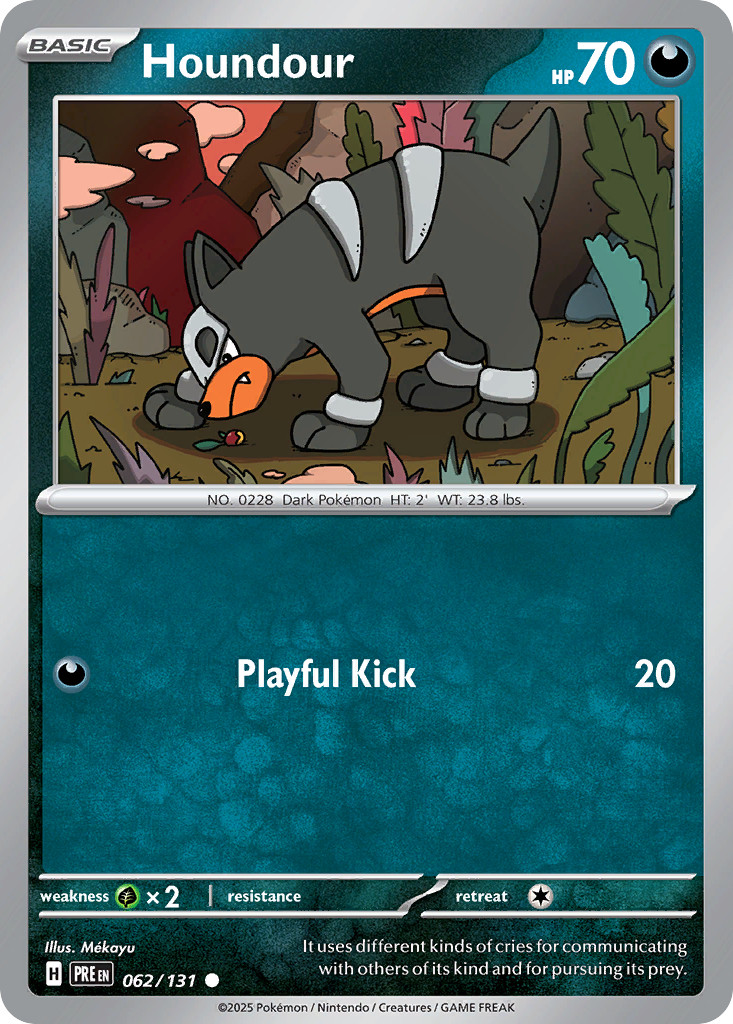 Houndour 62/131 Common | Prismatic Evolutions | Pokemon Card