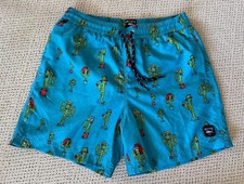 New SPICY TUNA Men's Board Shorts Trunk swimwear swimsuit Cactus Desert Size M
