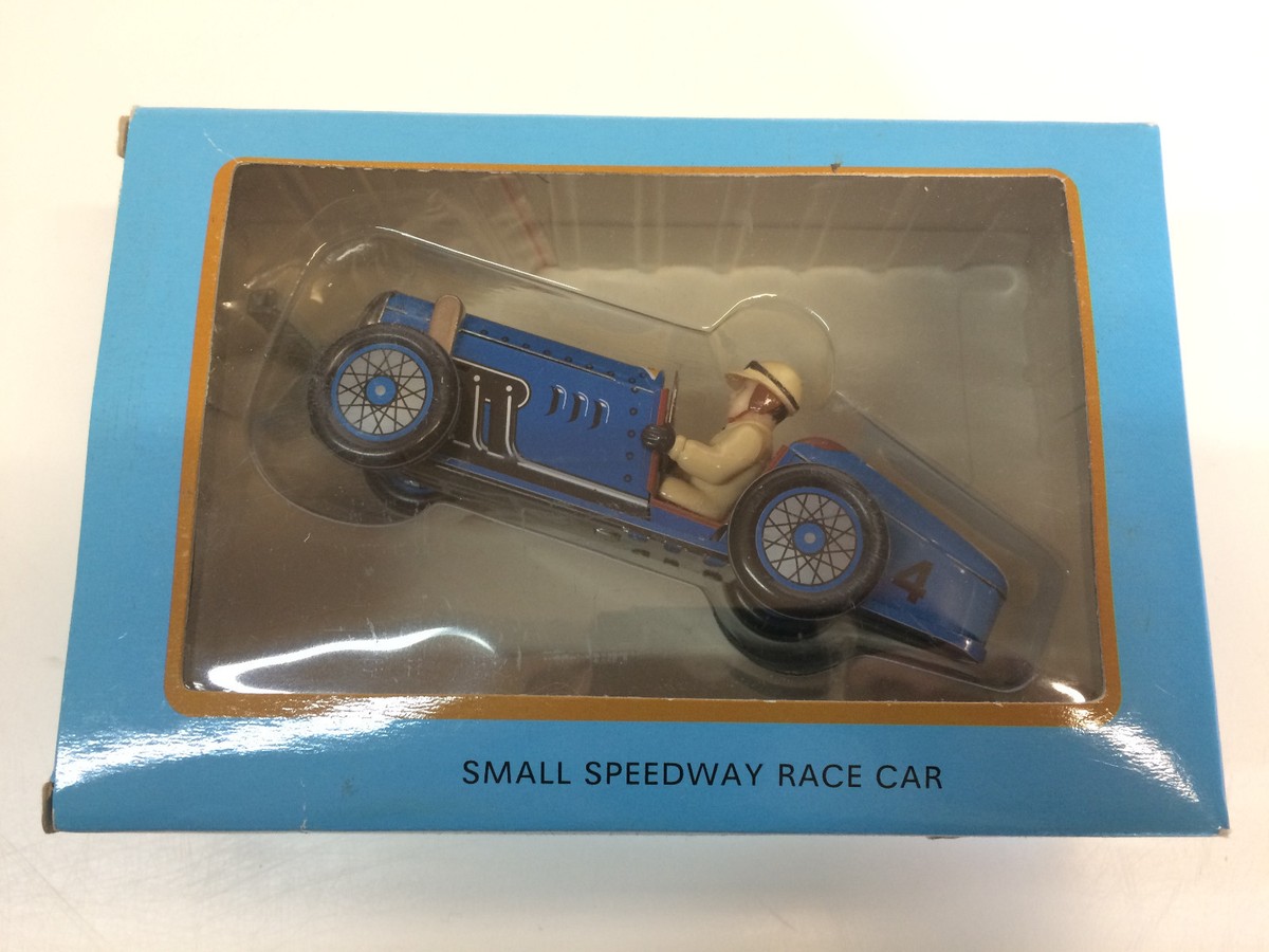 Voiture Miniature St.John Tin Toy – Speedway Race Car N°8, Collection Véhicule En Tôle