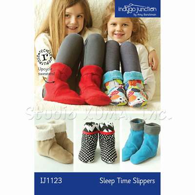 INDYGO JUNCTION ''SLEEP TIME SLIPPERS IJ1123'' Sewing Pattern