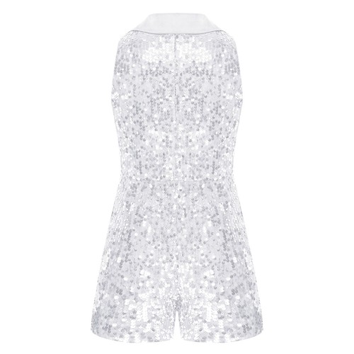 Kids Girl Jumpsuit Eye-catching Romper Fashionable Outfit Modern Sparkly Cool - Picture 23 of 80