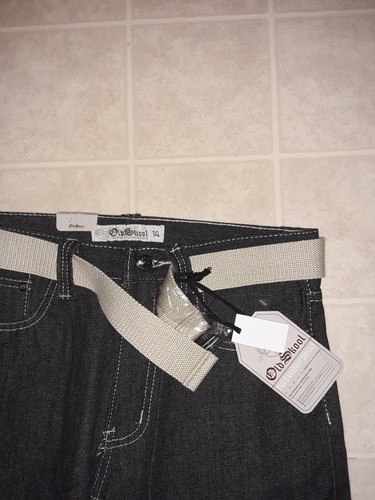 OLD SKOOL RAW BLACK JEANS BOYS SZ 14 NEW - Picture 2 of 3
