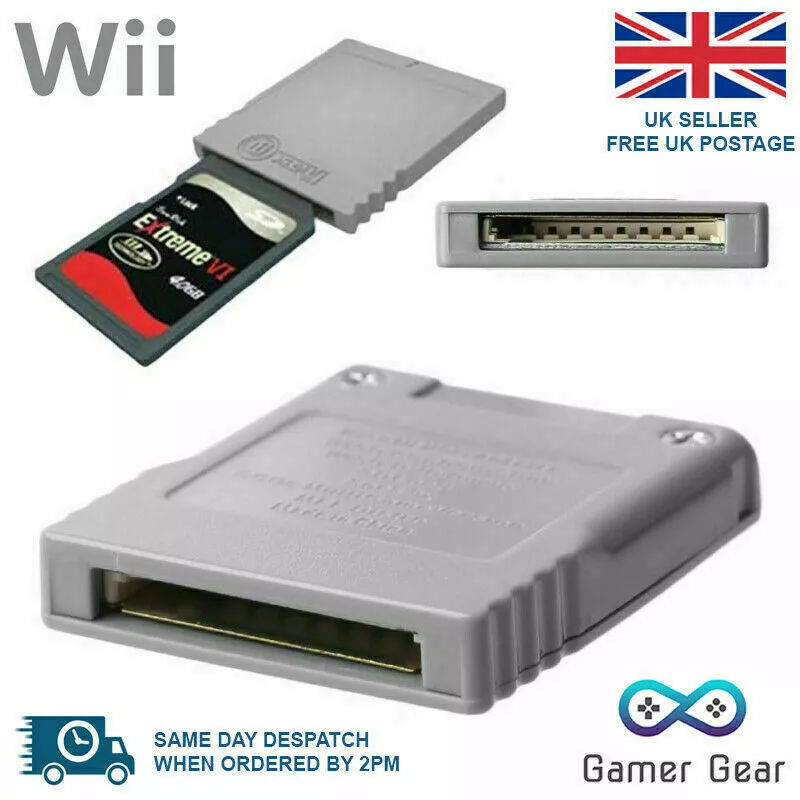 Adaptateur de carte mémoire, Plug and Play, pour Nintendo GameCube NGC,  pour Wii GC2SD, 1 pièce