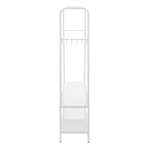 Metal Clothes Rack W/ Bottom Shelves Clothes Display Rack Closet Clothing Holder - Picture 9 of 15