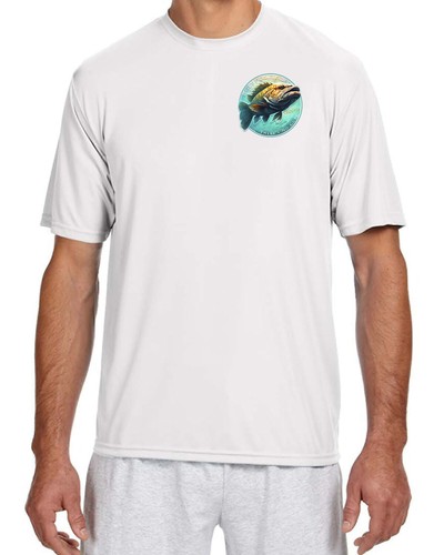 Salt Addiction t Shirt Short Sleeve MicroFiber Grouper uv 30 - Picture 2 of 2