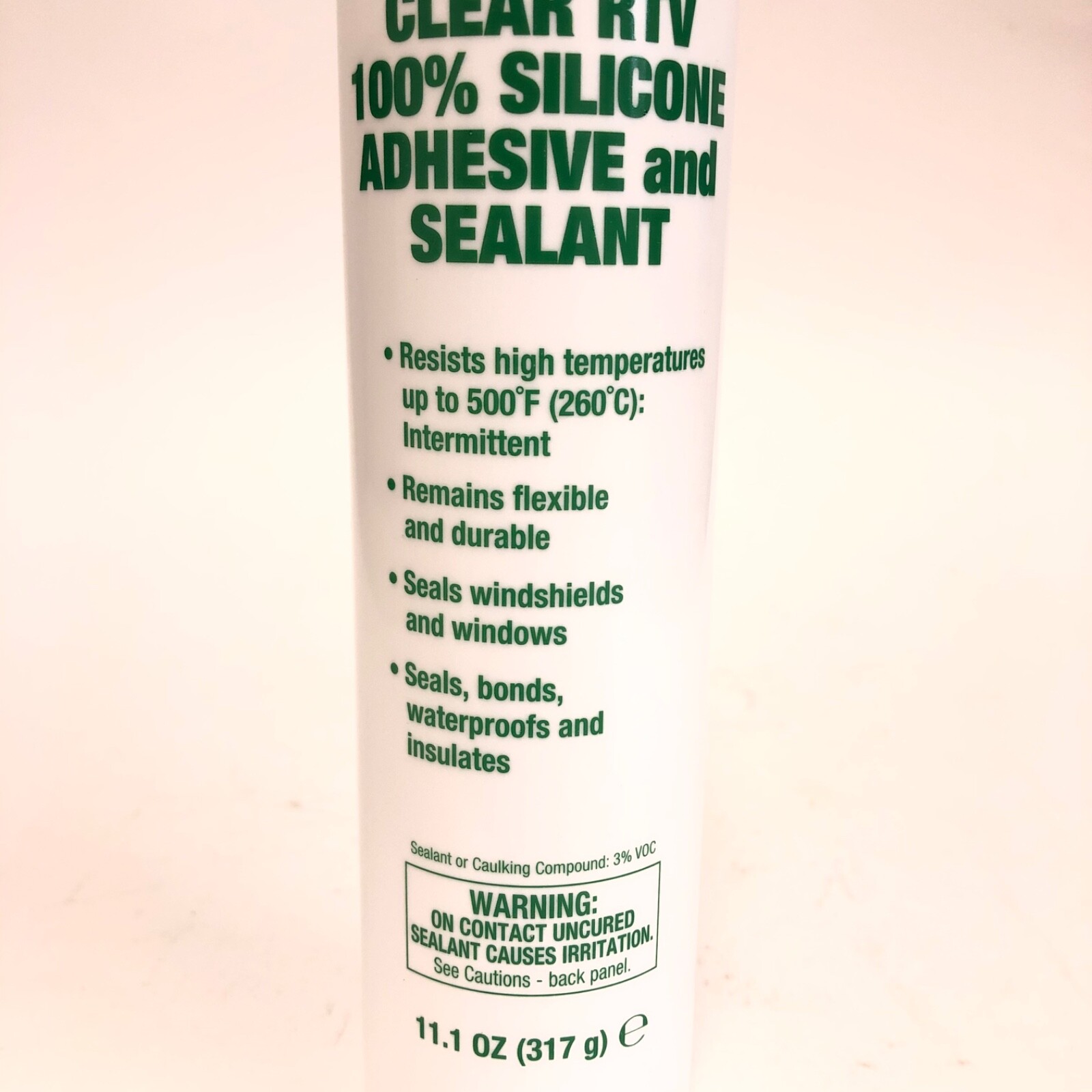 Pro Seal Clear RTV 100 Silicone Adhesive Sealant Windshield Window