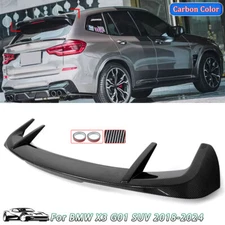 Carbon Fiber Style Rear Roof Spoiler Trunk Wing For 2018-2024 BMW X3 G01 SUV New