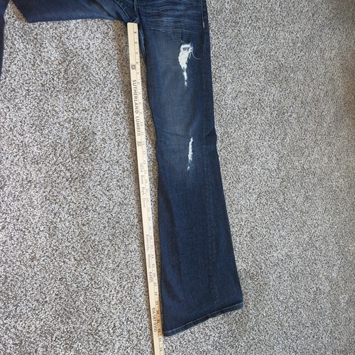 DENIMOCRACY Women's jeans size 28 (30x32.5) Flare Leg Distressed Denim - Picture 10 of 17