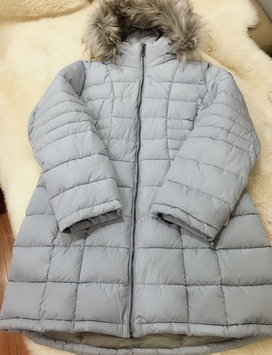 NWT Calvin Klein Womens Petite Faux-Fur 