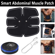 Abdominal Fit Muscle Stimulater Training Gear Fitness Workout Smart Belt Black