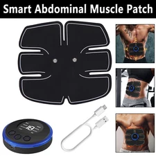 Abdominal Fit Muscle Stimulater Training Gear Fitness Workout Smart Belt Black