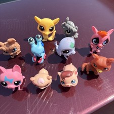 10 littlest pet shop lot Mixed Pets.