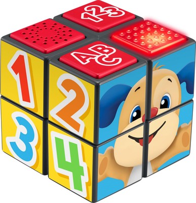 Fisher Price Laugh Learn Puppy Activity Cube with Music Lights for Toddlers
