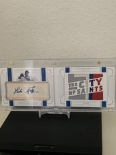 2019 Panini National Treasure Baseball Pedro Martinez Game Used Jumbo Patch Auto
