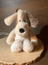 WARM & COZY IVORY DOGGIE Weighted Cozy Plush Heatable Stuffed Animal 12"