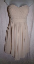 Jenny Yoo strapless chiffon dress sz 0 champhane