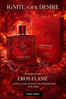 Versace Eros Flame Eau de Parfum Spray 100 mL 3.4 fl oz Men's Fragrance
