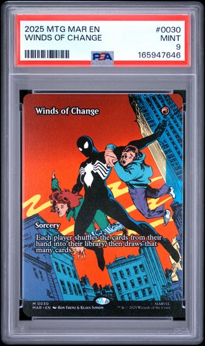 2025 MTG MARVEL'S SPIDER-MAN: SOURCE MATERIAL #0030 WINDS OF CHANGE PSA 9