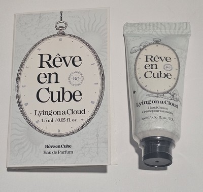 Avon Reve en Cube Lying On A Cloud Eau de Parfum Sample & Hand Cream ..Free Ship