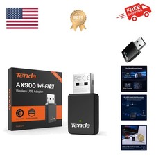 WiFi Adapter for Desktop PC, AX900 USB WiFi Adapter with Dual Band 600Mbps 5G...