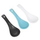 3 Pcs Ceramic Spoon Restaurant Food Scoops Smooth Dessert Spoons
