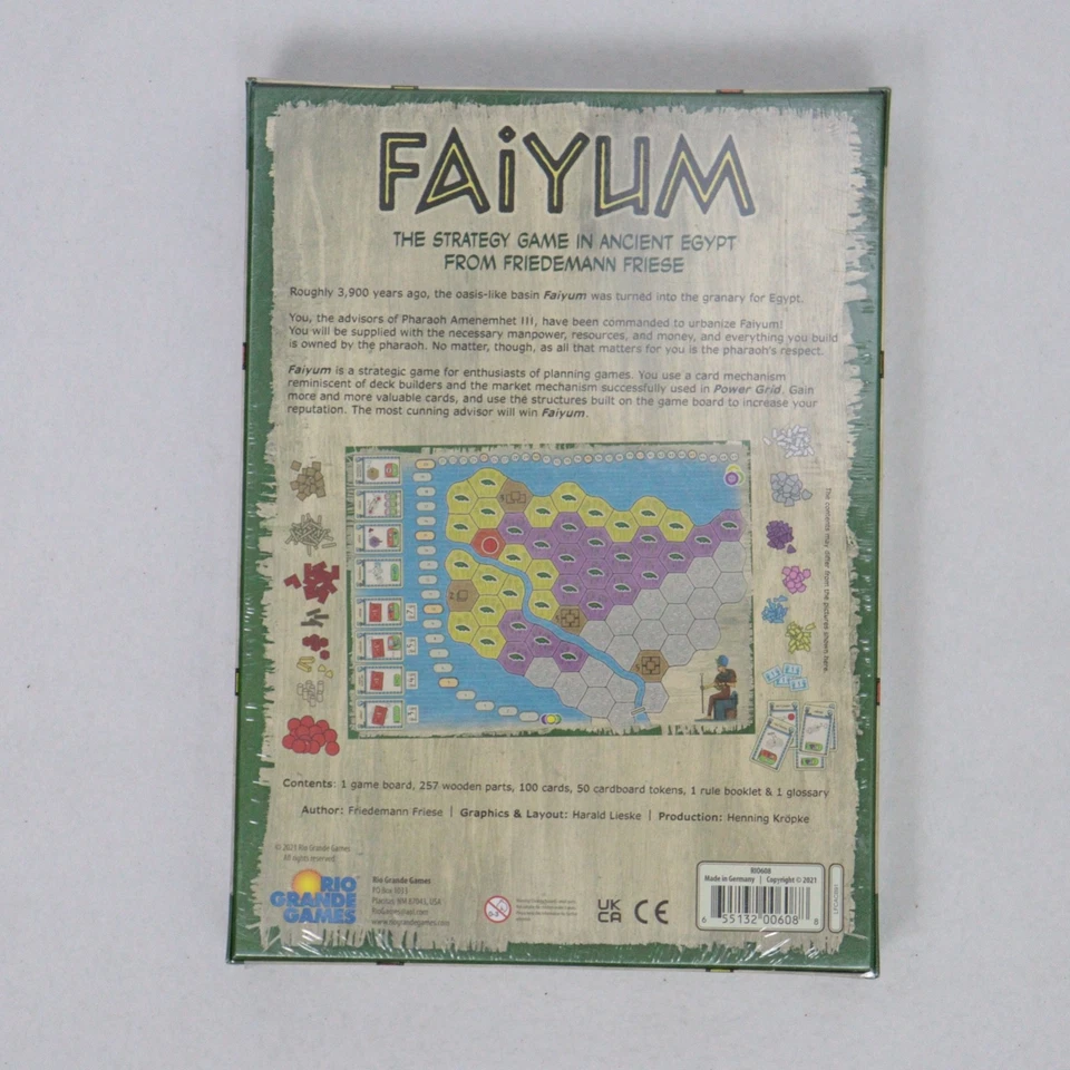 FAIYUM BOARD GAME English Rio Grande Games Friedemann Friese NEW SEALED - Image 4 of 4