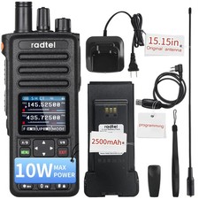 RT-730 10W Heavy Duty Walkie Talkie, Tri Band Ham Radios Long Range 199CH, Re...