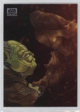 2024 Topps Chrome Star Wars Galaxy Art of the Sith Yoda meets Darth Bane 1g0y