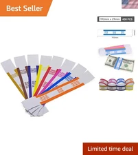 400 Money Band Bundles with Assorted Denominations - Ideal for Cash Management