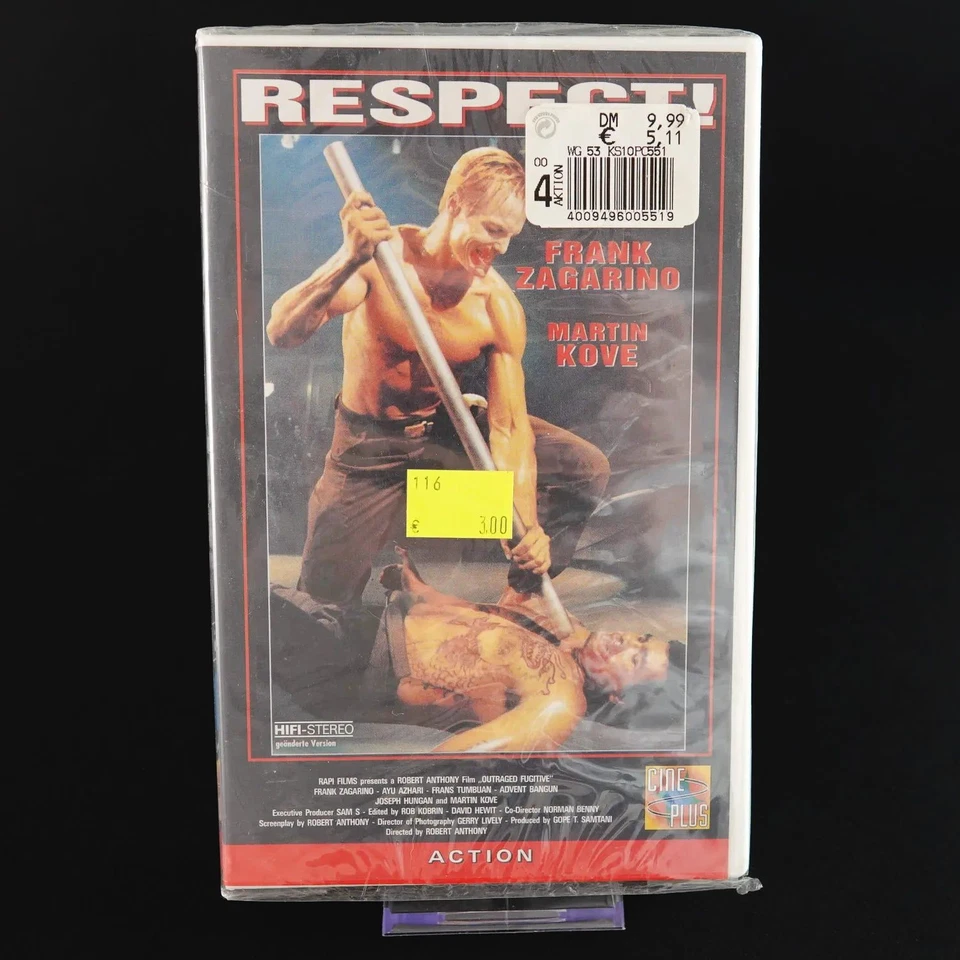 Respect! – VHS – Frank Zagarino & Martin Kove (Cobra Kai) – Action Cult - SEALED - Bild 1 von 4