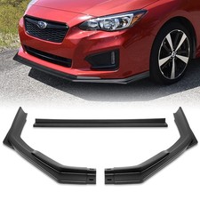 Front Bumper Lip Spoiler for Subaru Impreza 2017-2019 Unpainted Matt Black ABS